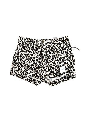 Old Navy Leopard Print High-Rise Women’s Shorts in Black and Cream